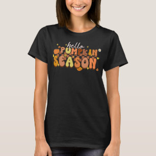 Hello Pumpkin Season Spooky Season Fall Autumn Vib T-Shirt