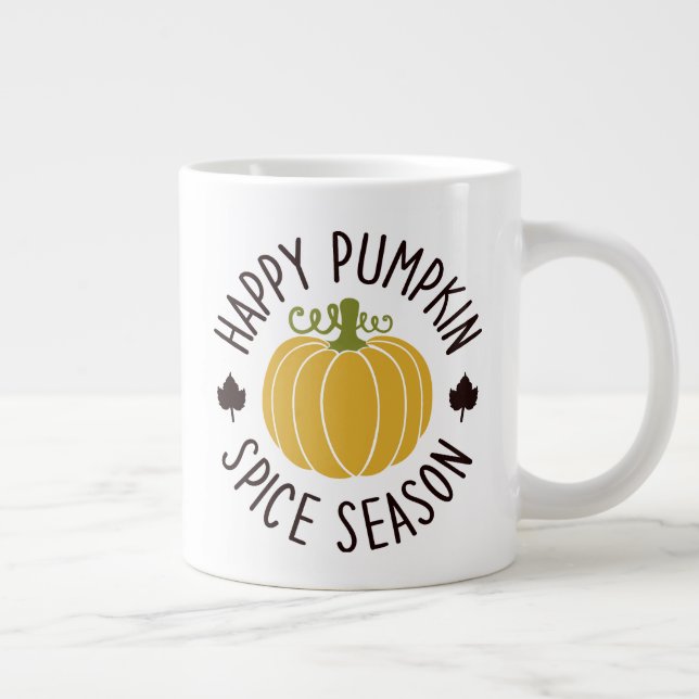 Hello Pumpkin Spice Season 20 oz Ceramic Mug (Right)