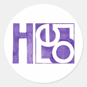 Hello purple Sticker