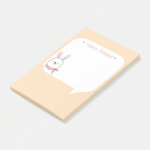 Hello Rabbit Post-it Notes
