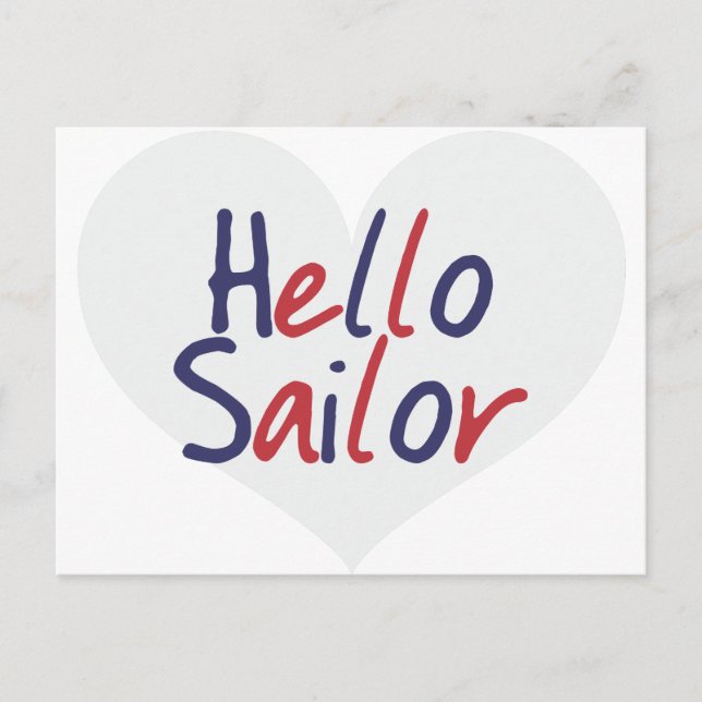Hello Sailor Postcard (Front)