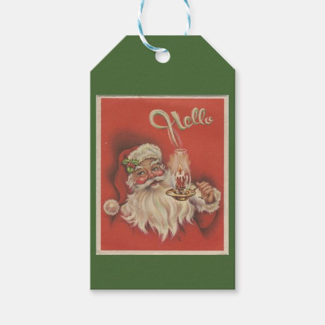 "Hello" Santa Gift Tag (Front)