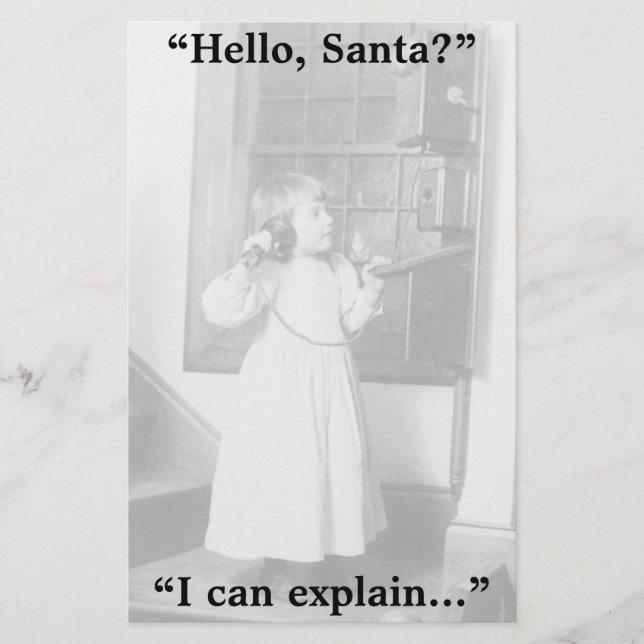 Hello, Santa? - Stationery (Front)