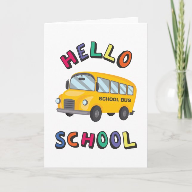 Hello School Card (Front)