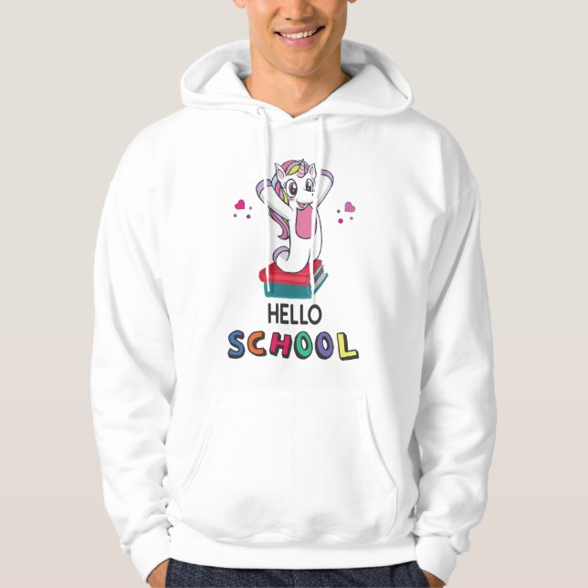 Hello School Hoodie (Front)