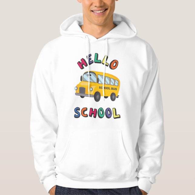 Hello School Hoodie (Front)
