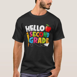 Hello Second Grade  2nd Grade Back To School Kids T-Shirt