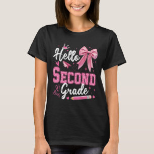 Hello Second Grade 2nd Grade Back To School Teache T-Shirt