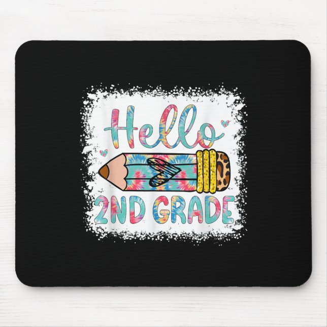 Hello Second Grade Back To School 2nd Grade Studen Mouse Pad (Front)