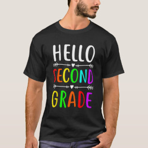 Hello Second Grade Back to School 2nd Grade Teache T-Shirt