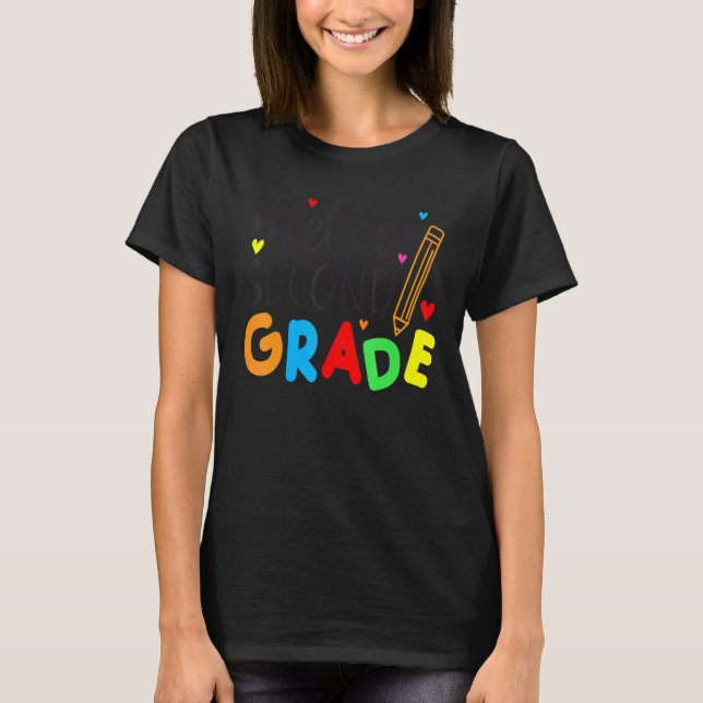 Hello Second Grade   Back To School 4 T-Shirt (Front)