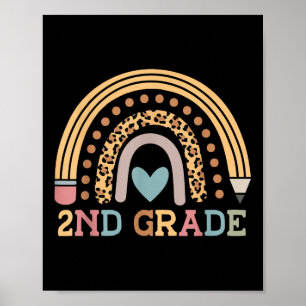 Hello Second Grade Back To School First Day Of Sch Poster