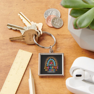 Hello Second Grade Back To School Gift Key Ring