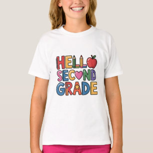 Hello Second Grade Cute Back to School T-Shirt