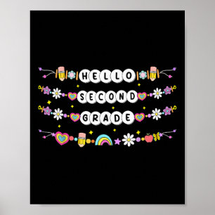 Hello Second Grade Friendship Bracelets Back To Sc Poster