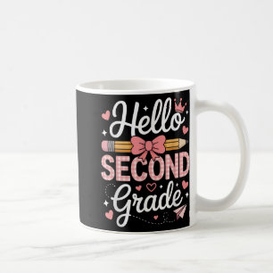Hello Second Grade Funny Back To School 2th Grade Coffee Mug