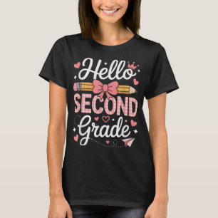 Hello Second Grade Funny Back To School 2th Grade  T-Shirt
