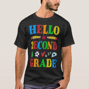 Hello Second Grade  Kids 2nd Grade Class Back to S T-Shirt