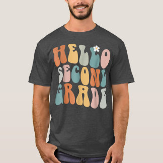 Hello Second Grade Teacher Team Back To School Gro T-Shirt