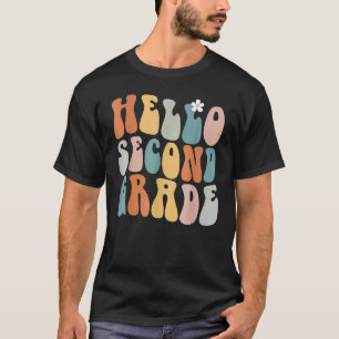 Hello Second Grade Teacher Team Back To School Gro T-Shirt