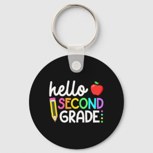 Hello Second Grade Team 2nd Grade Back to School Key Ring