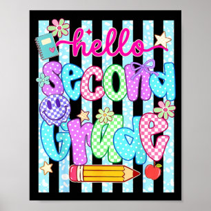 Hello second grade team 2nd grade back to school poster