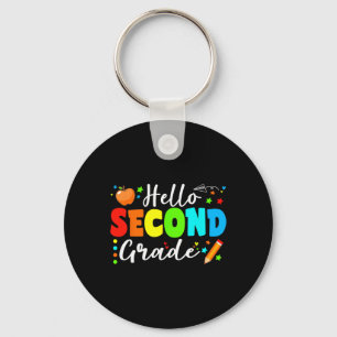 Hello Second Grade Team 2nd Grade Back To School T Key Ring
