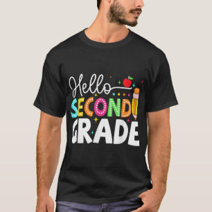 Hello Second Grade Team 2Nd Grade Back To School T-Shirt