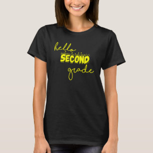Hello Second Grade Team 2nd Grade Back To School T T-Shirt