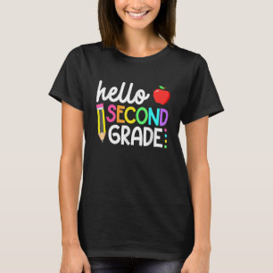 Hello Second Grade Team 2nd Grade Back To School T T-Shirt