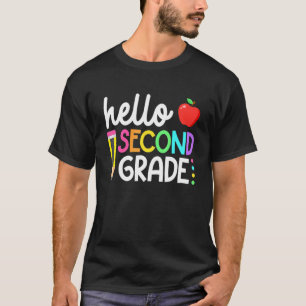 Hello Second Grade Team 2nd Grade Back To School T T-Shirt
