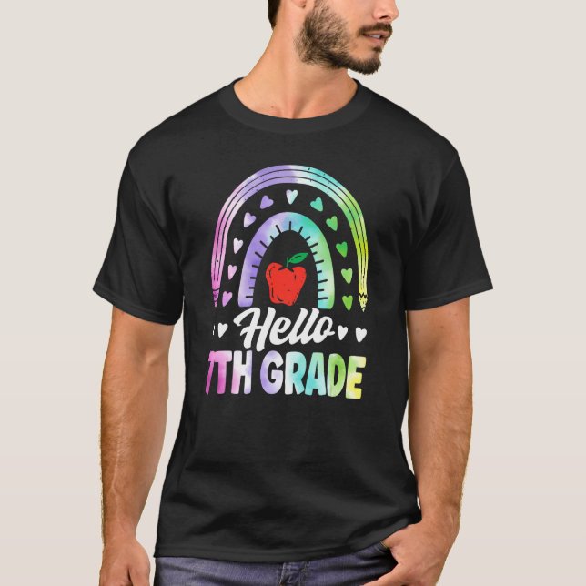 Hello Seventh Grade Back To School 7th Grade Squad T-Shirt (Front)