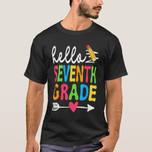 Hello Seventh Grade Back To School Men Women Boy G T-Shirt