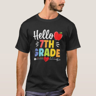 Hello Seventh Grade Team 7th Grade Back To School T-Shirt