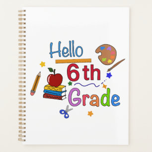 Hello Sixth Grade - Cute Back to School Design for Planner