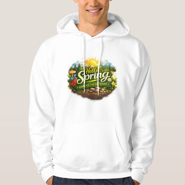 Hello Spring Adventure Logo Hoodie (Front)