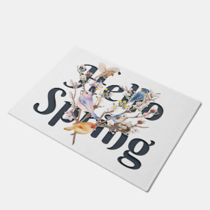 Hello Spring Birds Doormat