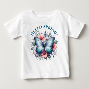 Hello Spring Butterfly-96282 Baby T-Shirt