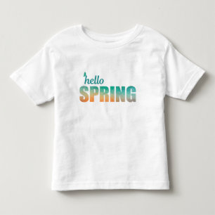 Hello Spring colour kids t-shirt. Toddler T-Shirt
