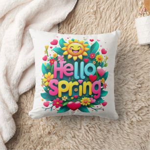 hello spring cushion