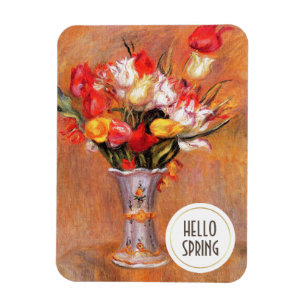 Hello Spring. Fine Art Custom Easter Gift Magnets