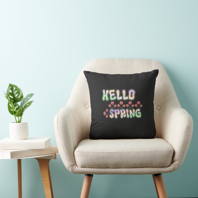 Hello Spring | Fresh Floral Decorative Cushion (Chair)