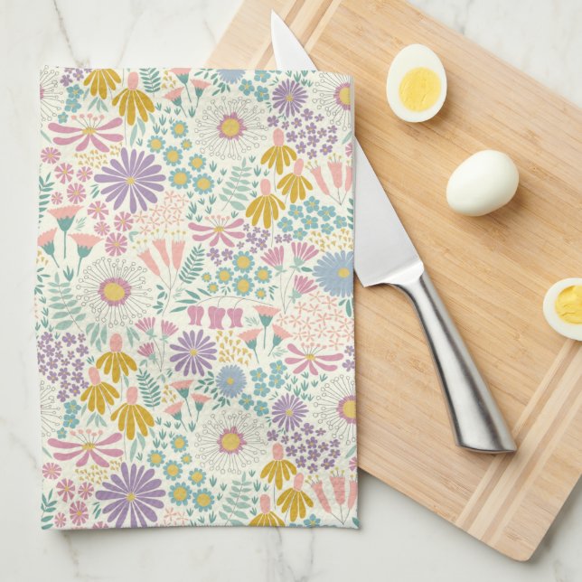 Hello Spring Kitchen Towel (Quarter Fold)