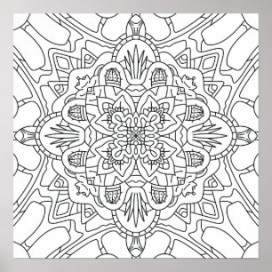 Hello Spring: Plant Colouring Page Poster