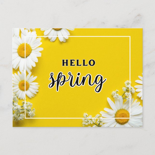 Hello spring  postcard (Front)