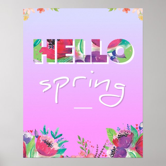 Hello Spring Poster (Front)