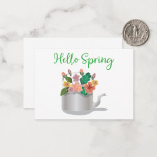 Hello Spring Sign Card