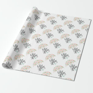 Hello Spring Umbrella Wrapping Paper