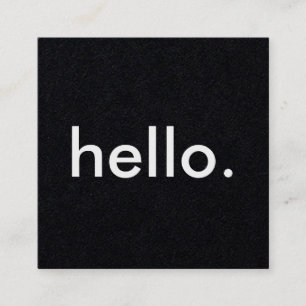 Hello Square Business Cards