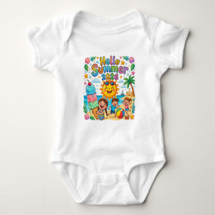 Hello Summer 2026 Kids Shirt Sun Fun